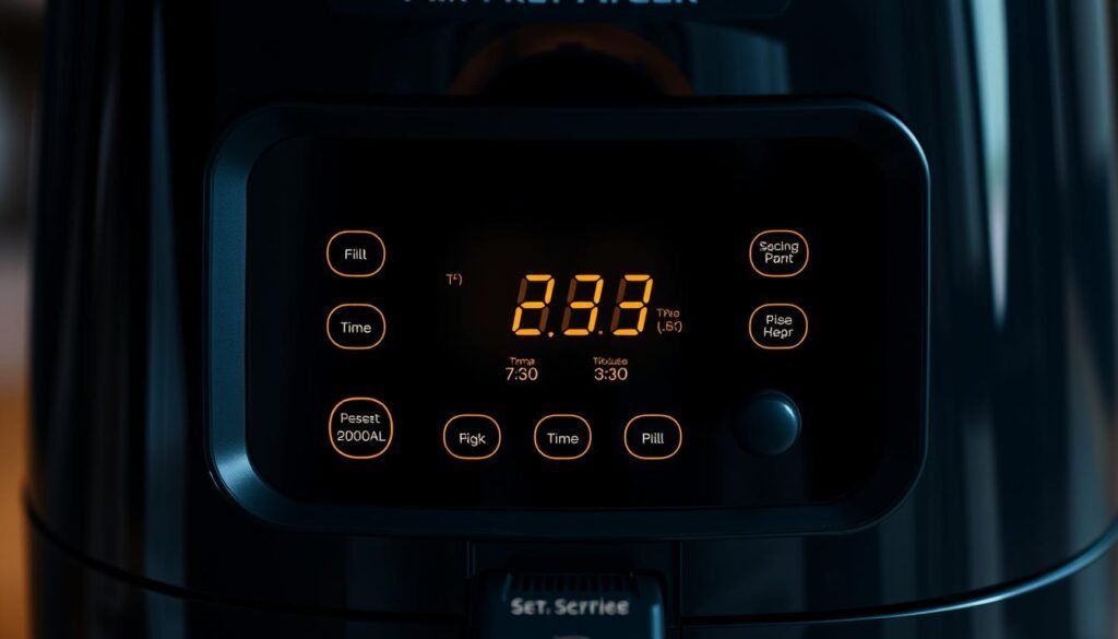 air fryer control panel