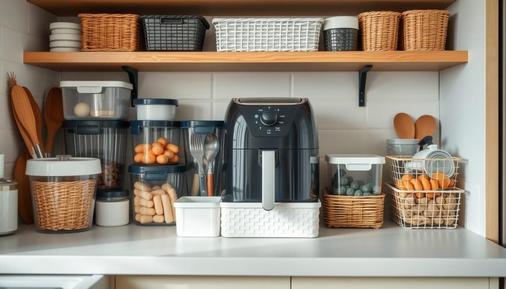 compact air fryer storage solutions